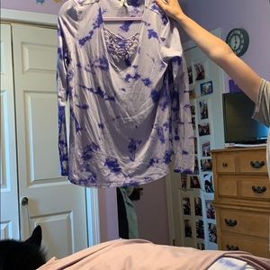 Purple tie dye t-shirt
